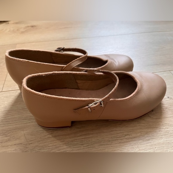 Bloch Tap-on cream tan Mary Jane Buckle leather Adult Tap shoes Techno Dance 7.5 - Picture 13 of 13